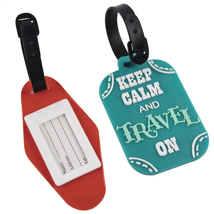 Cartoon Silicone Rubber PVC Luggage Tags Travel Accessories for Bags Portable Luggage Tag for Journey