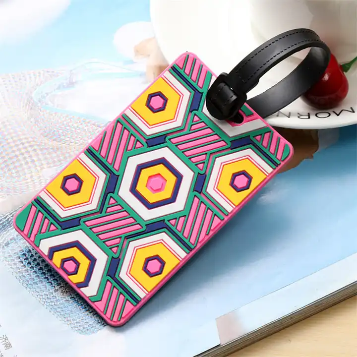 Cartoon Silicone Rubber PVC Luggage Tags Travel Accessories for Bags Portable Luggage Tag for Journey