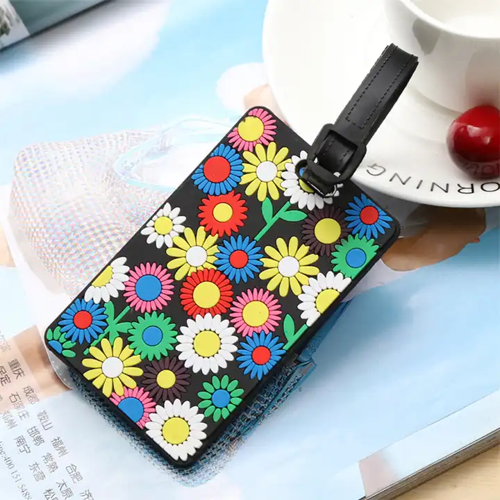 Cartoon Silicone Rubber PVC Luggage Tags Travel Accessories for Bags Portable Luggage Tag for Journey