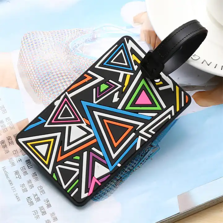 Cartoon Silicone Rubber PVC Luggage Tags Travel Accessories for Bags Portable Luggage Tag for Journey