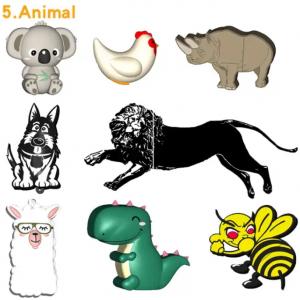 Custom Cute Animal PVC shape USB drives