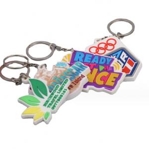 Custom Design 2D 3D Silicone Keying  Soft Pvc Rubber Keychain for Souvenir Gifts key chain  accessories