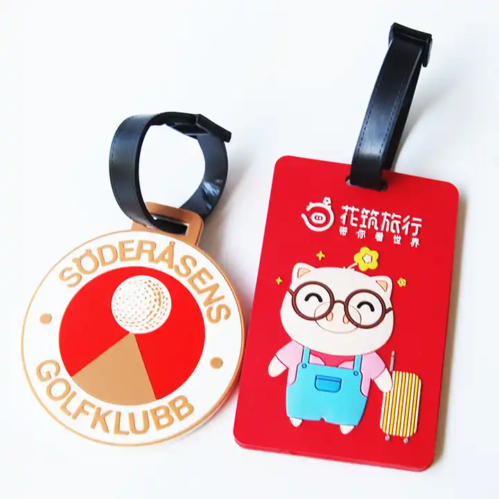 High quality Cheap Price Personalized Custom 3D Soft PVC Travel Luggage Tag